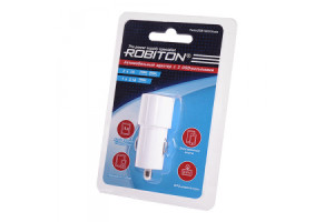 15906667 TwinUSB1000/Auto , 2100 мА, с 2 USB входом, /12-24V/, BL1 13776 Robiton