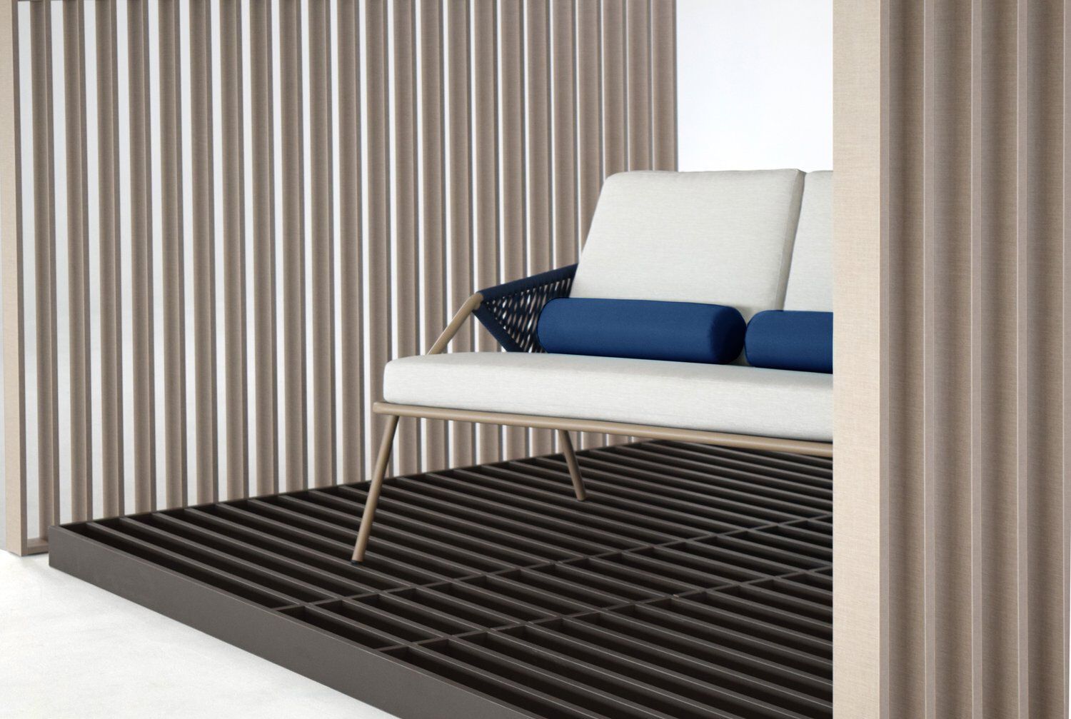 2-местный тканевый садовый диван ABLE Антиб ARCH-00086794 - Вид №7