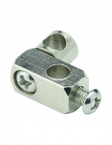 047800 008 01  Система подключения тяги для умывальника, матовый никель, 2 шт. Valentin Матовый Никель