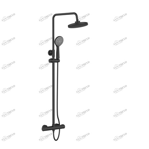 Orange T02S3-912b Душевая система c термостатом черного цвета в комплекте Хром sun-id-1517033