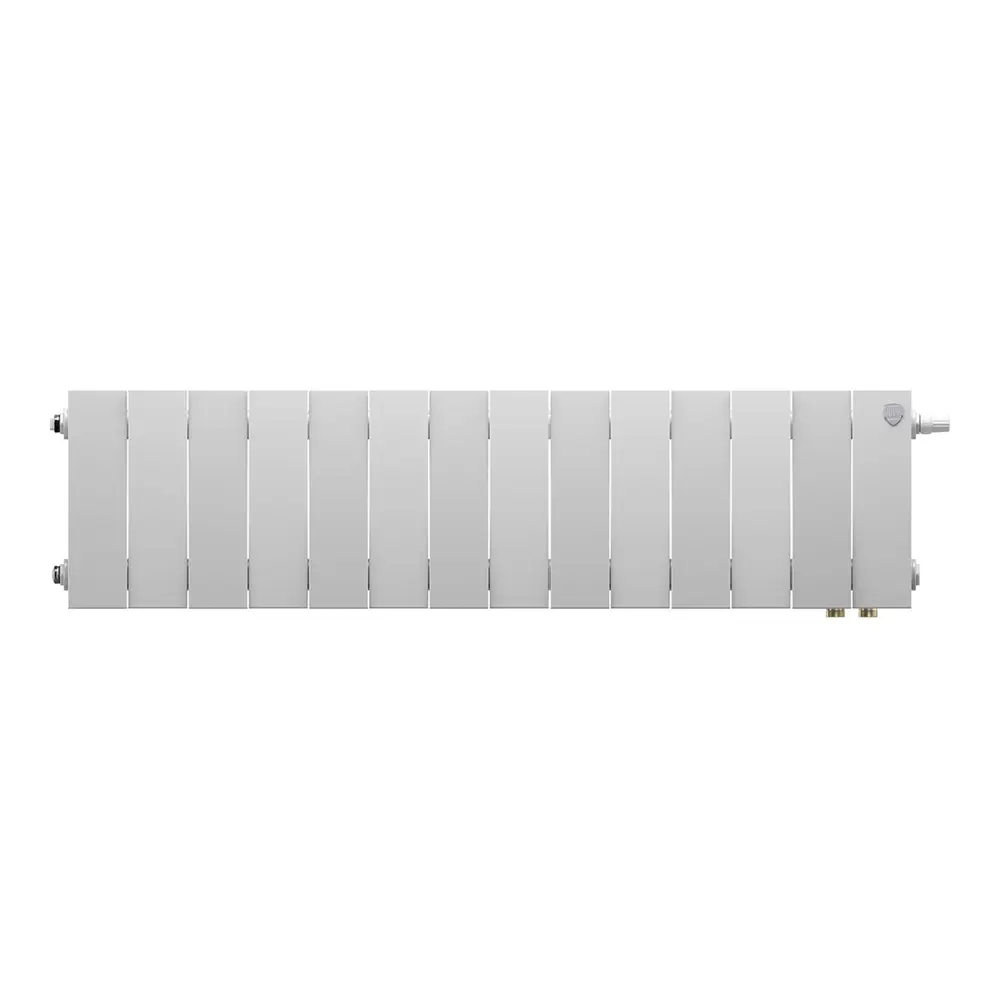 Радиатор секционный Royal Thermo PianoForte VDR80 200/10 14 секций нижнее правое подключение биметалл белый 89409042 STLM-2059941 