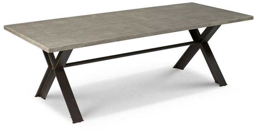 Roche Bobois Прямоугольный стол из стали и дерева Nouveaux classiques sun-id-1467793 - Вид №1