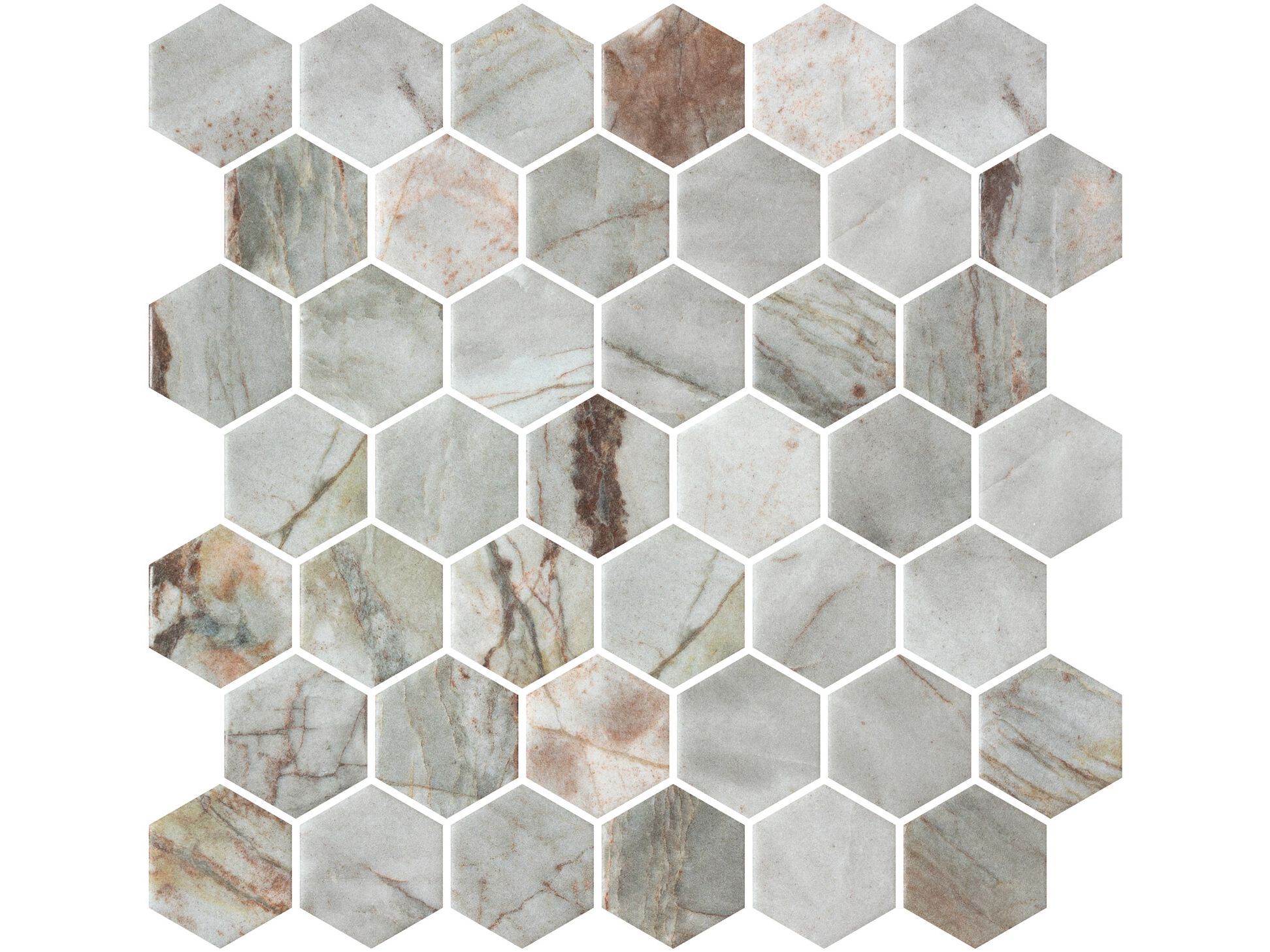 Стеклянная мозаика Onix Высококлассный мрамор Hex XL ARCH-00090280