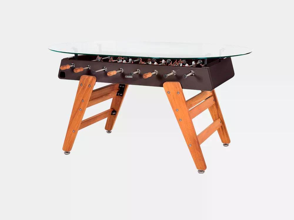 Овальный обеденный стол из стали и ироко со стеклянной столешницей RS Barcelona RS3 WOOD ARCH-00034979 - Вид №28