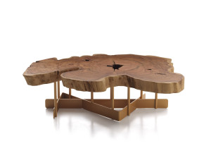 Журнальный столик из оливкового дерева