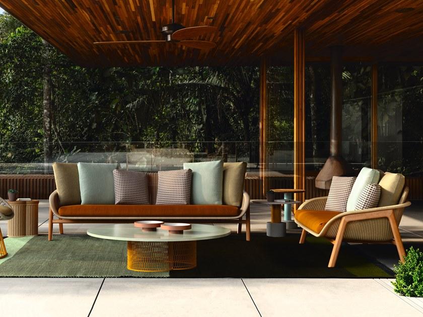 Kettal Садовый диван из синтетического волокна Vimini 15460 - Вид №2