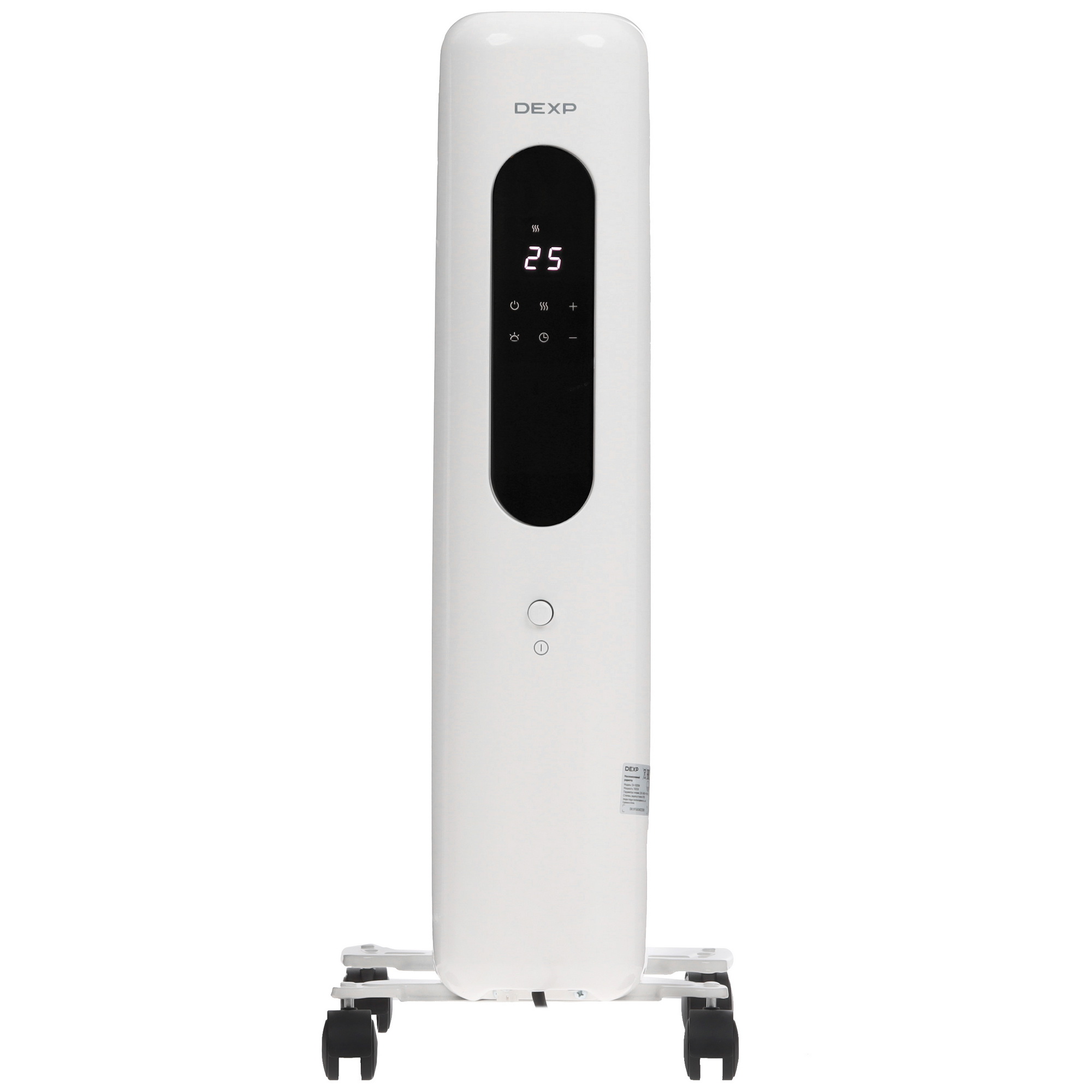 9106738 Масляный обогреватель DEXP OH-1507EW белый STDN-0076081 - Вид №1