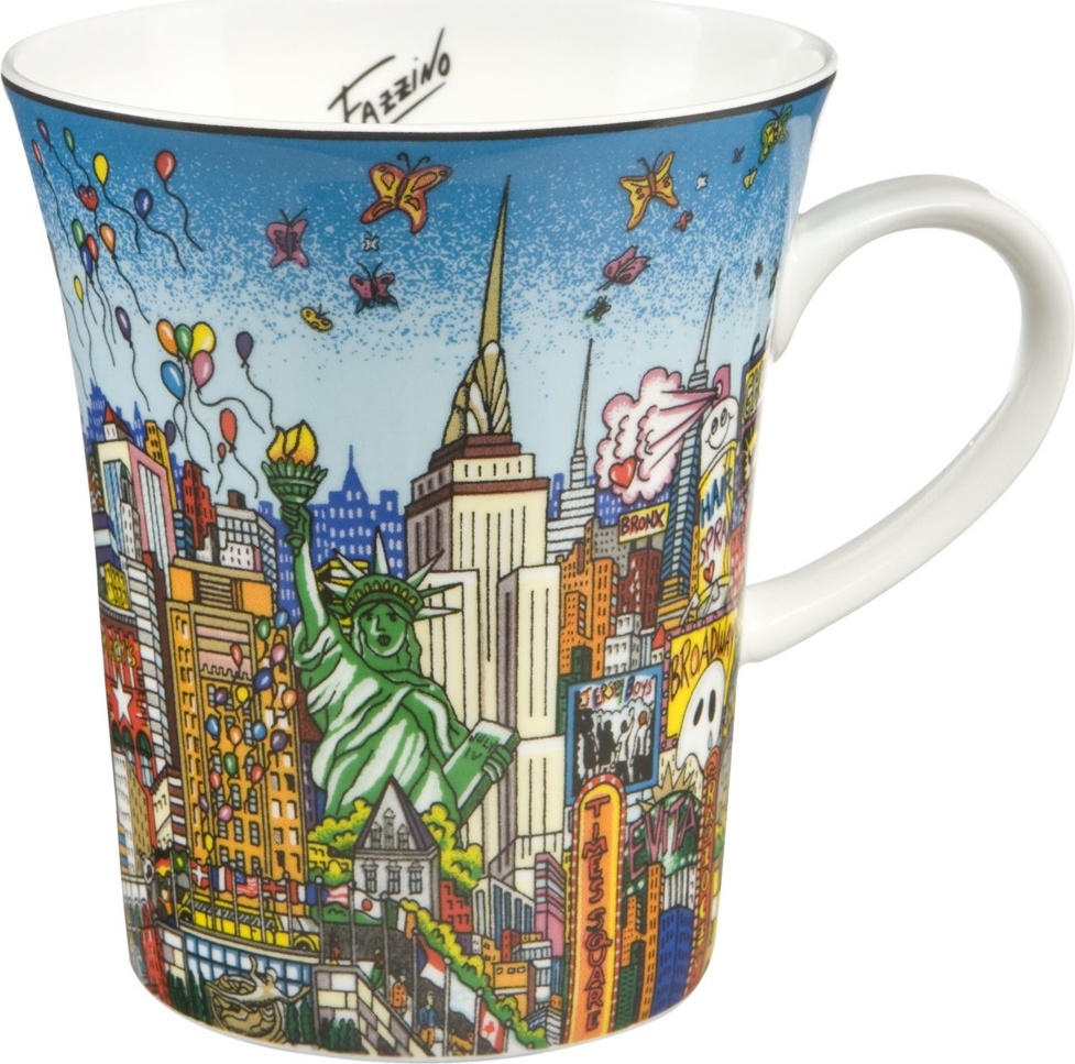 10638386 Goebel Кружка "Бабочки над NY" FAZZINO Фарфор 