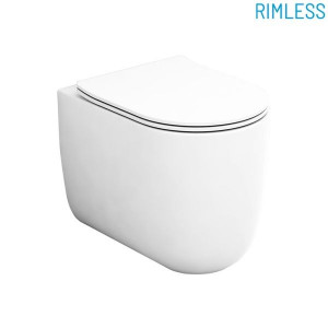 MIL110313 Приставной унитаз напольный Черный Olympia Ceramica Milady Италия