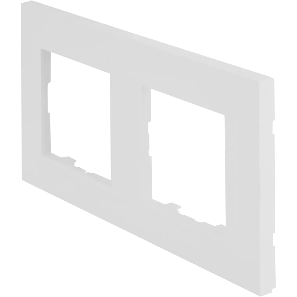 Рамка для розеток и выключателей Legrand Structura 2 поста цвет белый STLM-2190888 - Вид №2