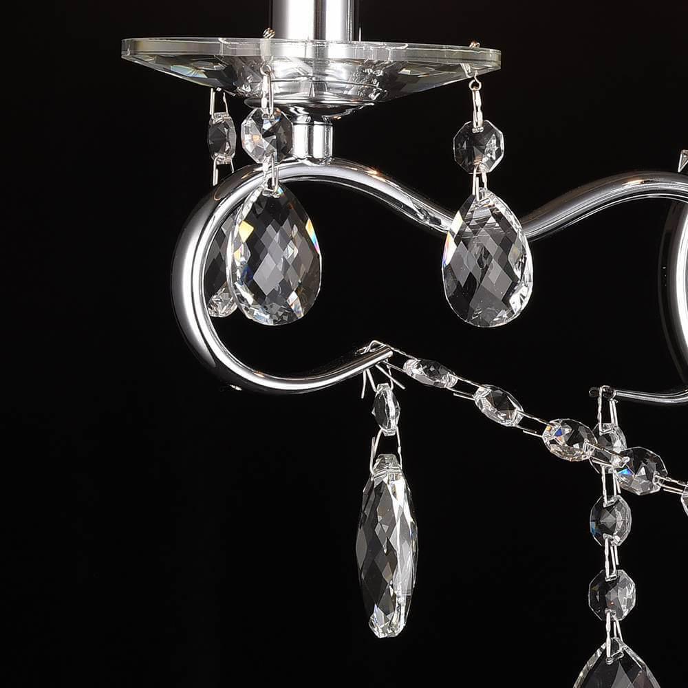 Бра настенное серебристое хром Lumien Hall "Юнона" 0016/2W-CR LUMIEN HALL СВЕЧА 00-3931620 Хром  - Вид №1