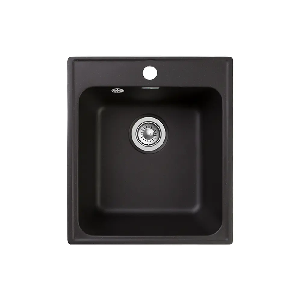 Кухонная мойка Granfest Quarz GF-Z черная кварцевая 42×48 см 85226382 STLM-0060140 - Вид №1