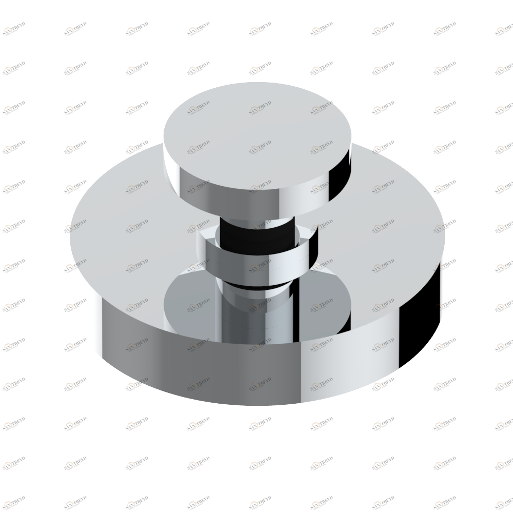 G2M-334 Донный клапан для раковины с внешним штоком управления Thg-paris Faubourg - чёрный фарфор - с рукоятками Хром G2M-334 CAT.A