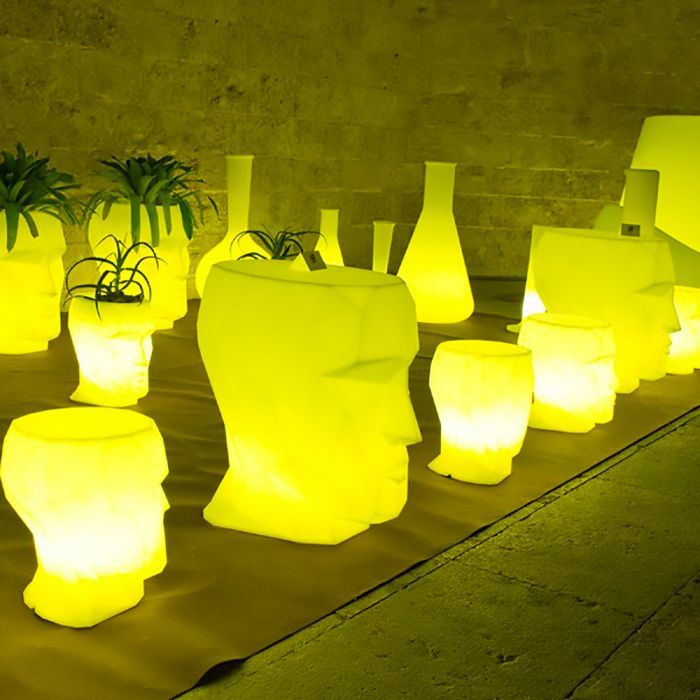 070392 Кашпо матовое светящееся LED 100см Vondom Adan - Вид №6