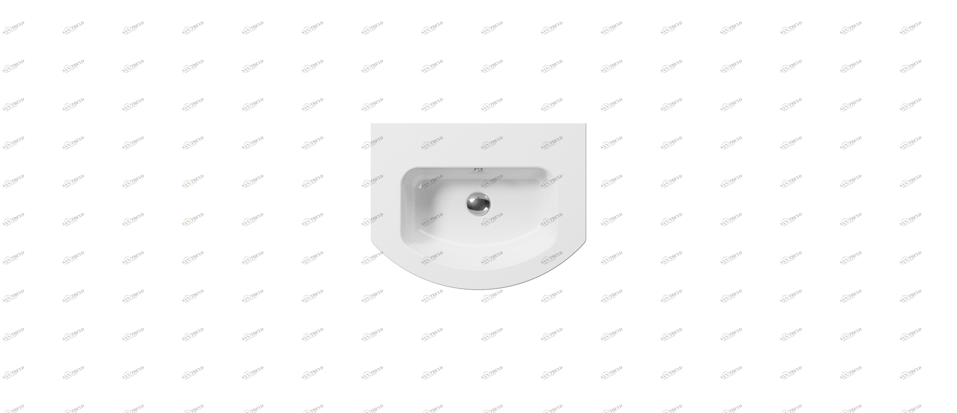 8827111 Подвесная раковина настенная овальная GSI ceramica Pura белая