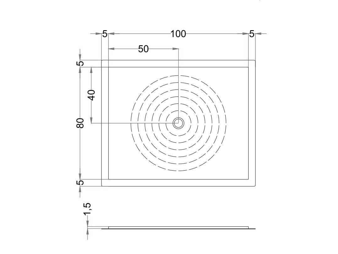 Квадратный душевой поддон для пола Gruppo Treesse ARCH-00038853 - Вид №5