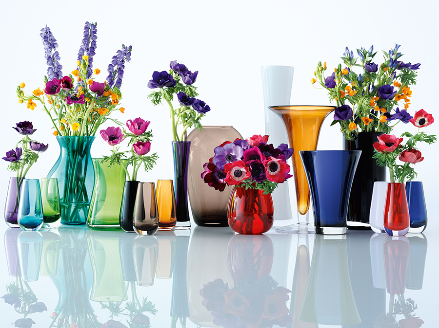 Ваза стеклянная в форме бутона зеленая 14 см Flower Colour LSA INTERNATIONAL - 253429 Зеленый  - Вид №3