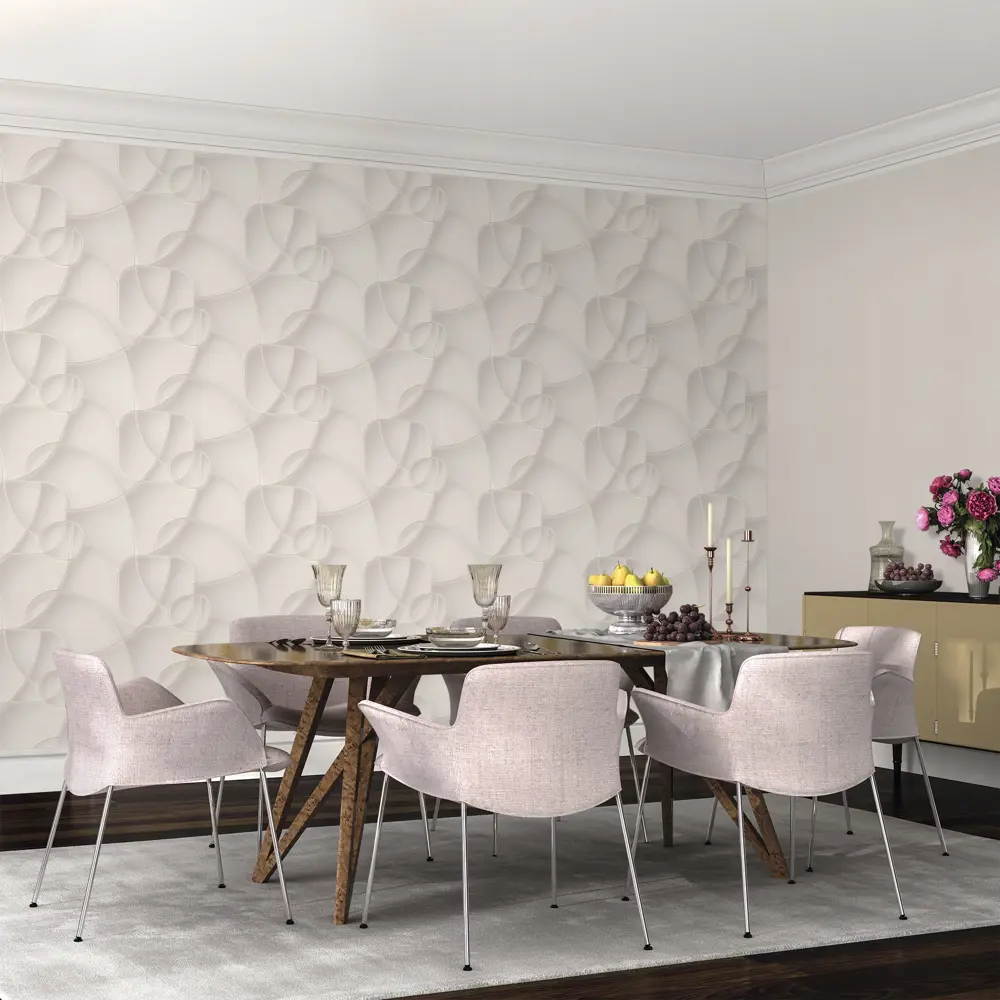 Обои флизелиновые Wall Up Simple кремовые 1.06 м 646115 STLM-2157624 - Вид №3