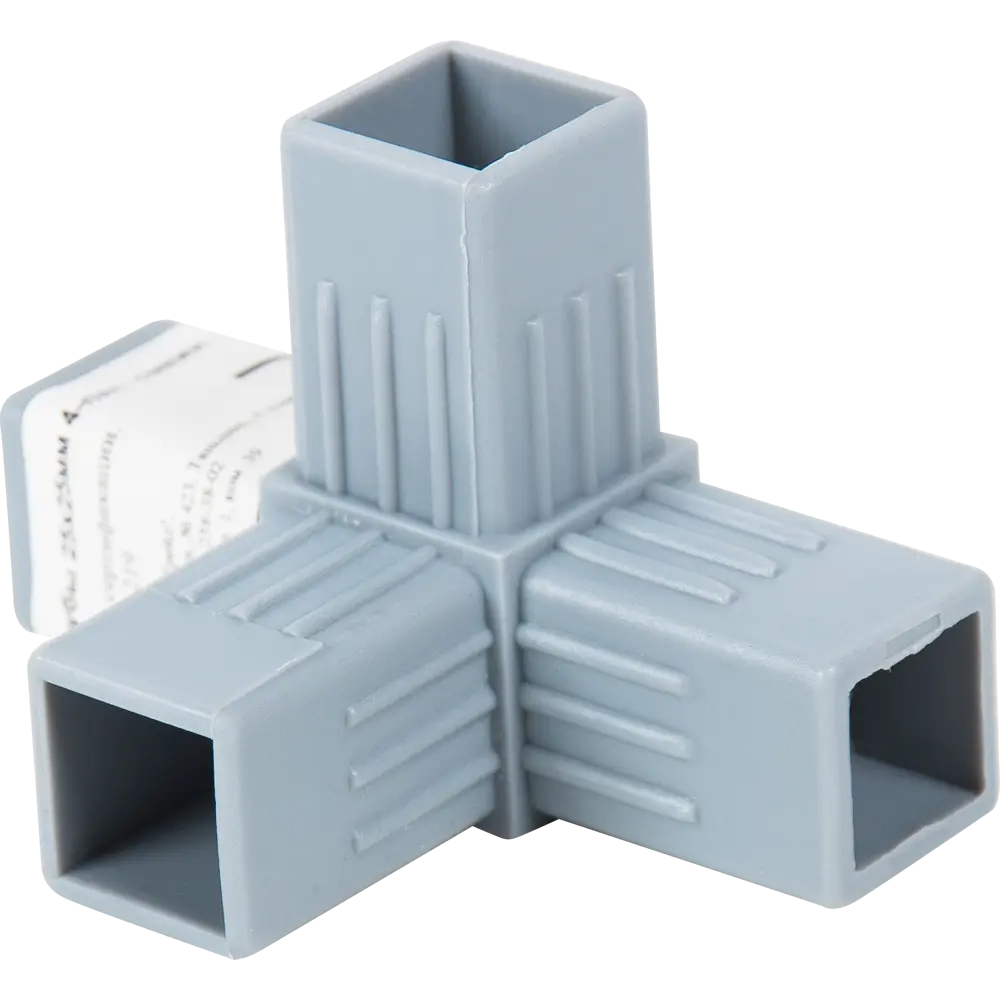 Соединитель 4-х труб угловой 25x25 мм, пластик, цвет серый Santreyd STLM-2161572