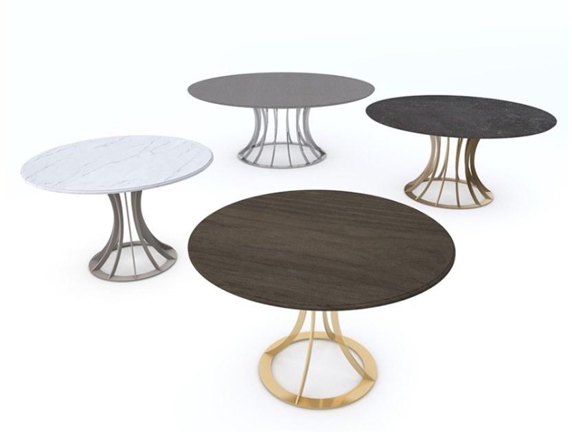 Vela Arredamenti Круглый обеденный стол из стали sun-id-1492522 - Вид №8