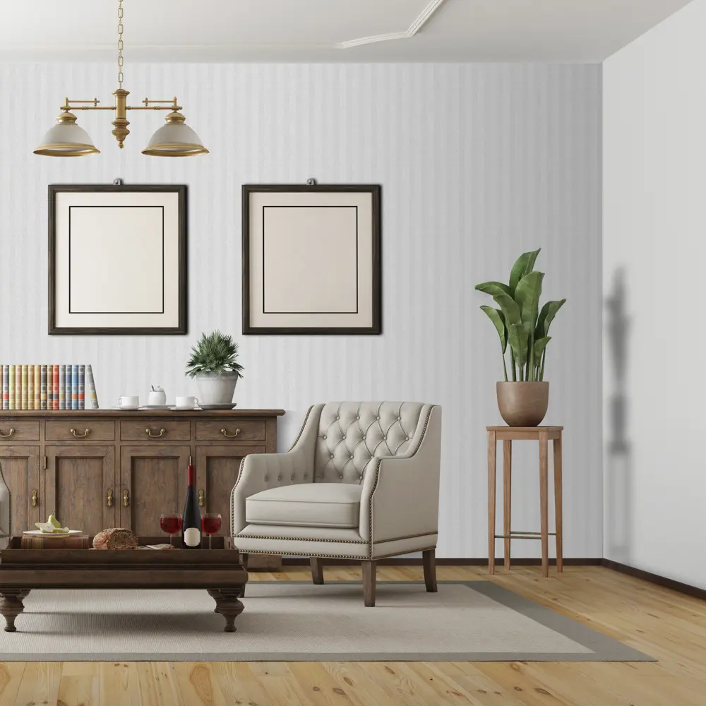 Erismann Harris: Флизелиновые обои серые с полосками для элегантного интерьера 89365198 STLM-0832251 - Вид №3