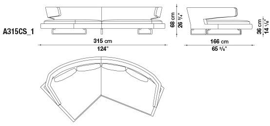 B&B Italia Диван из ткани Arne sun-id-1450327 - Вид №4