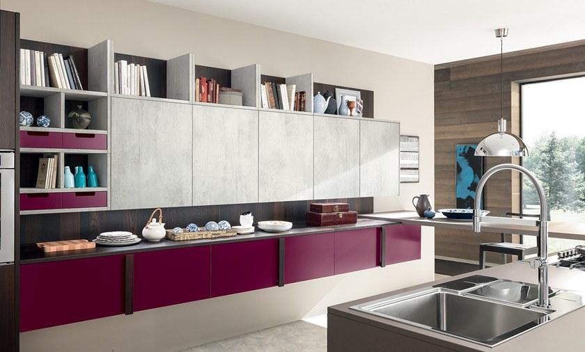 Febal Casa Встроенная кухня Fenix-NTM® с полуостровом sun-id-1352092 - Вид №8