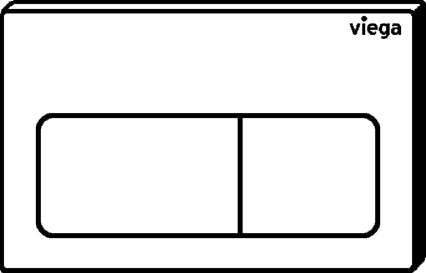 Viega Панель смыва Prevista для унитазов 8601.1 (773731) 773 731 - Вид №2