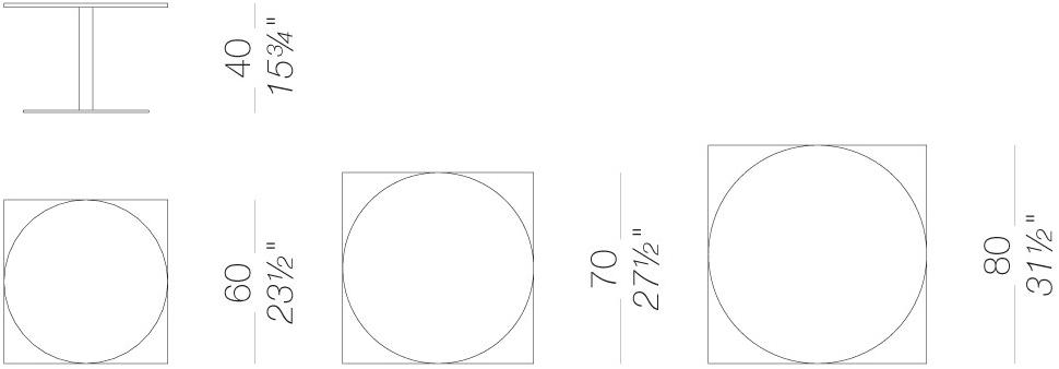 Lapalma Круглый садовый столик Brio outdoor sun-id-1376466 - Вид №1