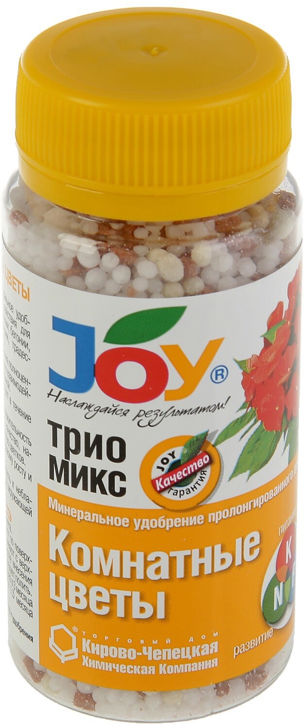 91083174 Удобрение минеральное ТРИО МИКС Комнатные цветы гранулы 100 г STLM-0475304 JOY
