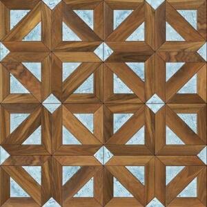 Модульный паркет Da Vinci Камень Каролин Орех Европейский (Грецкий) Натур (Гладкая) 625х625 мм.