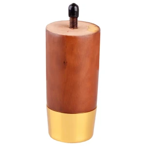 Мебельная ножка круглая ⌀48 мм высота 100 мм золото 89426059 STLM-2032348