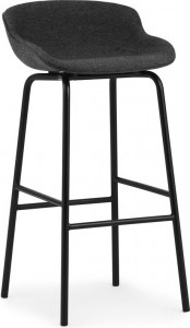 604090 Барный стул , 75 см, стальной, черный / Main Line, лен Normann Copenhagen Hyg