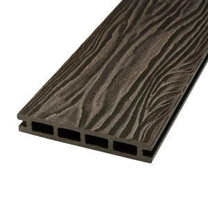 Террасная доска ДПК Прима Groentec цвет Венге 3000x145x22 мм Вельвет 0.44 м²