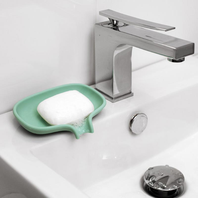 Мыльница мятная с носиком для слива BOSIGN  00-3869406 Голубой  - Вид №2