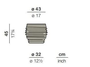 Круглый стол из полиэтилена DEDON Вавилон ARCH-00022089 - Вид №3