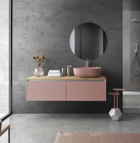 C376M2L50.101 Тумба подвесная с 2 выдвижными ящиками A. e T. Italia MATCH Белый матовый AeT ITALIA - Вид №3