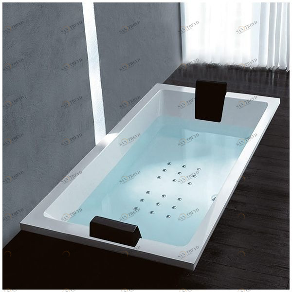 Ванна Gruppo treesse Quadra 181 V071C-DX белая с аэромассажем прямоугольная встроенная правая STAV071CDX