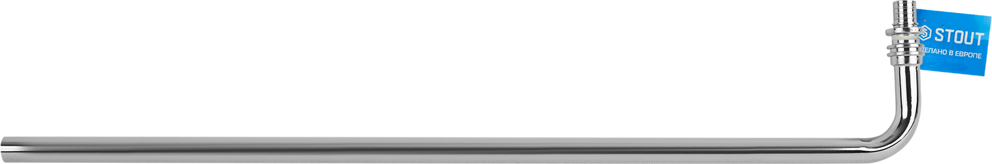 Г-образная трубка для подключения радиатора Stout 16x500 мм, латунь 82197840 Santreyd STLM-0021729 - Вид №2