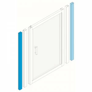 JIKA Дверь в нишу, душевая H291248 Cubito Pure