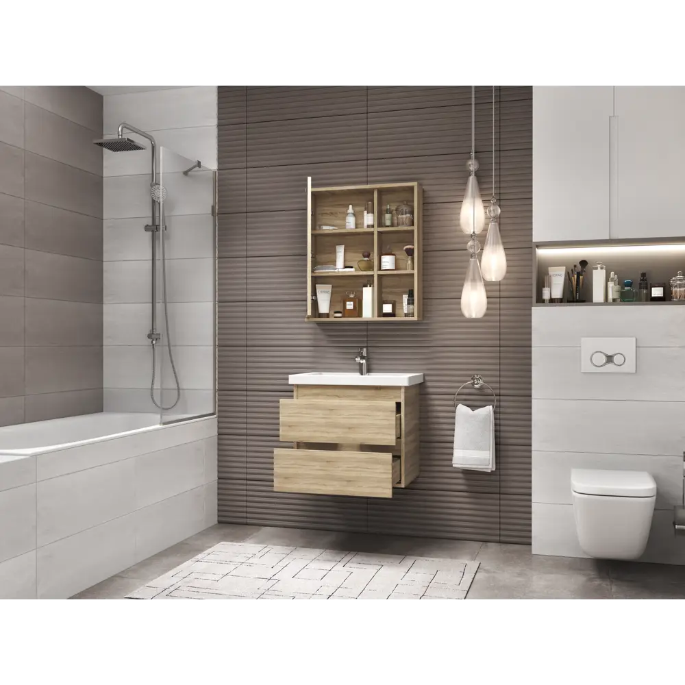 Зеркальный шкаф Vigo Matteo для ванной с системой хранения 83404375 STLM-0040955 - Вид №8