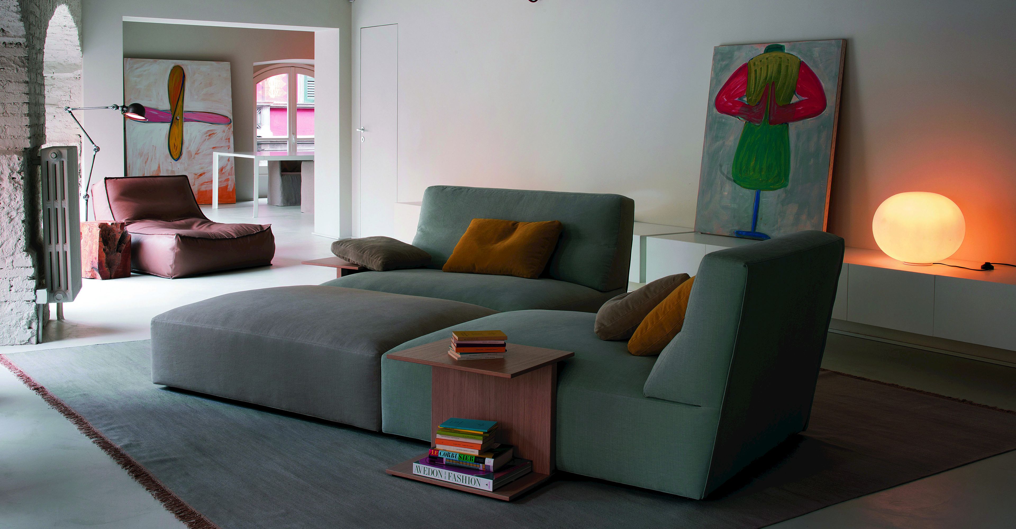 Съемный пуф из ткани Verzelloni ARCH-00144660 - Вид №4