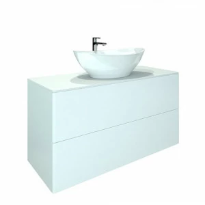 Orange Ot-100TuSTONE+O56 Тумба подвесная Otto c раковиной Олимпия 560 Венге