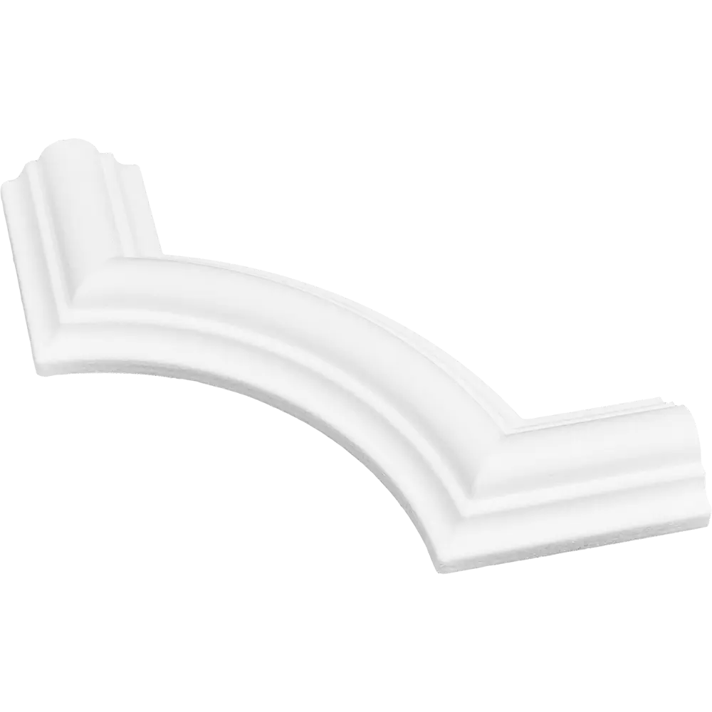 Уголок декоративный для потолочного плинтуса NMC C100-C1 белый 4 шт 89342761 STLM-0812022