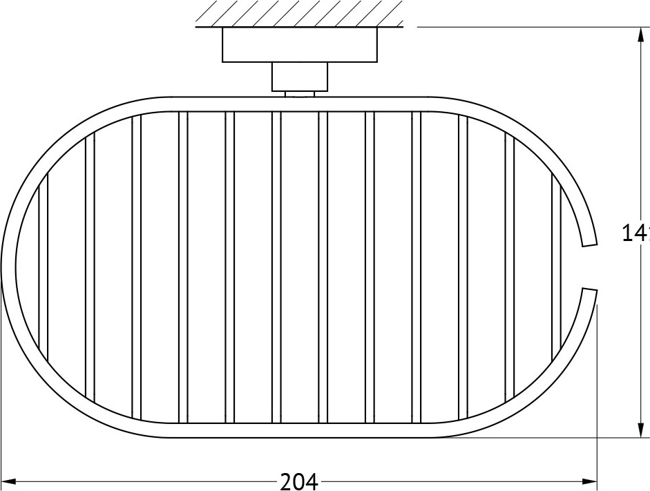 HAR 018 Полочка-решетка 21 cm ARTWELLE Harmonie - Вид №1
