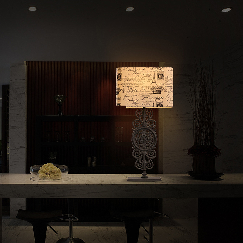 Настольная лампа KM0736T-1 от Delight Collection DELIGHT COLLECTION ИНТЕРЬЕРНЫЕ 244917 Белый  - Вид №4