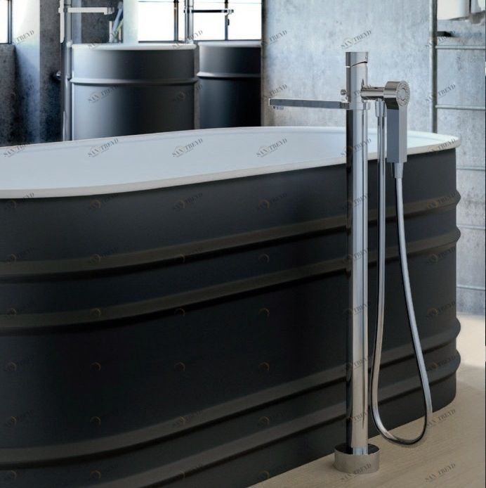 1884/B320 1 TOOL Смеситель для ванны напольный с ручным душем цвет хром Mamoli 38134