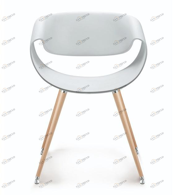 ZÜCO Пластиковый стул и буковые ножки с подлокотниками Little perillo Pt 032