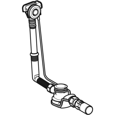 150.750.21.1 Слив для ванны Geberit с системой нажатия PushControl, d52, с декоративным комплектом Geberit  - Вид №1