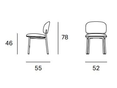 Штабелируемый тканевый мягкий стул Blasco&Vila RC Metal ARCH-00034021 - Вид №7